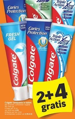 Promoties Colgate tandpasta fresh gel - Colgate - Geldig van 11/02/2024 tot 18/02/2024 bij Albert Heijn