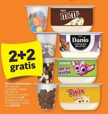 Promoties Danone kindertoetjes twix mix - Danone - Geldig van 11/02/2024 tot 18/02/2024 bij Albert Heijn