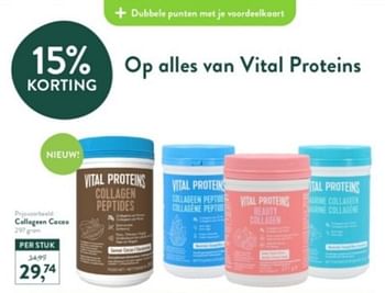 Promoties Collageen cacao - Vital Proteins  - Geldig van 12/02/2024 tot 18/02/2024 bij Holland & Barret