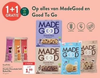 Promoties Double chocolade soft baked bar - Good to Go - Geldig van 12/02/2024 tot 18/02/2024 bij Holland & Barret