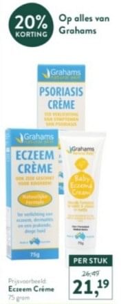 Promoties Eczeem créme - Grahams - Geldig van 12/02/2024 tot 18/02/2024 bij Holland & Barret