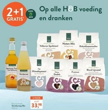 Promoties Gembersap bio - Huismerk - Holland & Barrett - Geldig van 12/02/2024 tot 18/02/2024 bij Holland & Barret