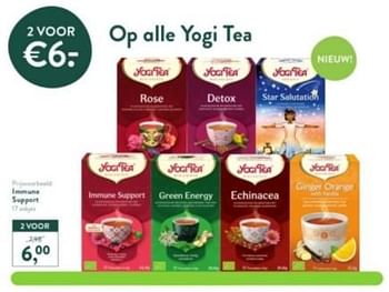 Promoties Immune support - Yogi Tea - Geldig van 12/02/2024 tot 18/02/2024 bij Holland & Barret