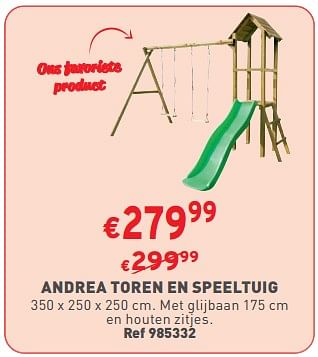 Promoties Andrea toren en speeltuig - Huismerk - Trafic  - Geldig van 14/02/2024 tot 19/02/2024 bij Trafic