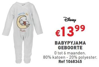 Promoties Babypyjama geboorte - Disney - Geldig van 14/02/2024 tot 19/02/2024 bij Trafic