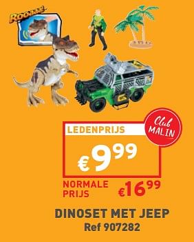 Promoties Dinoset met jeep - Huismerk - Trafic  - Geldig van 14/02/2024 tot 19/02/2024 bij Trafic
