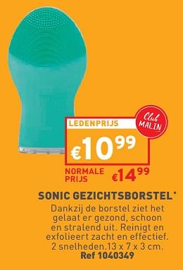 Promoties Sonic gezichtsborstel - Huismerk - Trafic  - Geldig van 14/02/2024 tot 19/02/2024 bij Trafic