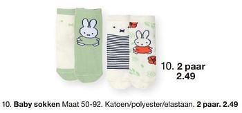 Promoties Baby sokken - Huismerk - Zeeman  - Geldig van 07/02/2024 tot 30/06/2024 bij Zeeman