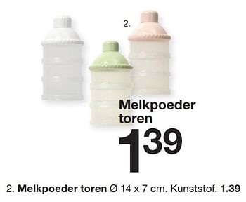 Promoties Melkpoeder toren - Huismerk - Zeeman  - Geldig van 07/02/2024 tot 30/06/2024 bij Zeeman