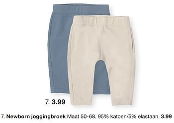 Promoties Newborn joggingbroek - Huismerk - Zeeman  - Geldig van 07/02/2024 tot 30/06/2024 bij Zeeman