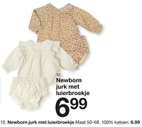 Newborn jurk met luierbroekje-Huismerk - Zeeman 