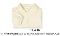 Promoties Newborn polo - Huismerk - Zeeman  - Geldig van 07/02/2024 tot 30/06/2024 bij Zeeman
