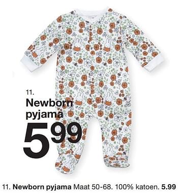 Promotions Newborn pyjama - Produit maison - Zeeman  - Valide de 07/02/2024 à 30/06/2024 chez Zeeman