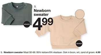 Promoties Newborn sweater - Huismerk - Zeeman  - Geldig van 07/02/2024 tot 30/06/2024 bij Zeeman