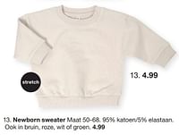 Promoties Newborn sweater - Huismerk - Zeeman  - Geldig van 07/02/2024 tot 30/06/2024 bij Zeeman