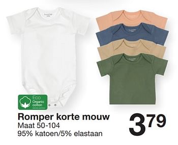 Promotions Romper korte mouw - Produit maison - Zeeman  - Valide de 07/02/2024 à 30/06/2024 chez Zeeman