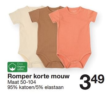 Promotions Romper korte mouw - Produit maison - Zeeman  - Valide de 07/02/2024 à 30/06/2024 chez Zeeman