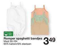 Promoties Romper spaghetti bandjes - Huismerk - Zeeman  - Geldig van 07/02/2024 tot 30/06/2024 bij Zeeman