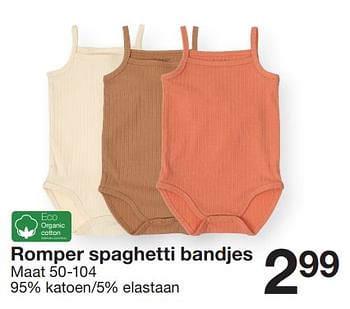 Promoties Romper spaghetti bandjes - Huismerk - Zeeman  - Geldig van 07/02/2024 tot 30/06/2024 bij Zeeman