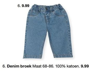Promoties Denim broek - Huismerk - Zeeman  - Geldig van 07/02/2024 tot 30/06/2024 bij Zeeman