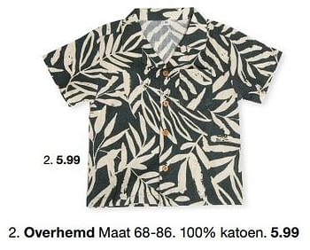 Promoties Overhemd - Huismerk - Zeeman  - Geldig van 07/02/2024 tot 30/06/2024 bij Zeeman