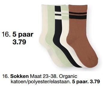 Promoties Sokken - Huismerk - Zeeman  - Geldig van 07/02/2024 tot 30/06/2024 bij Zeeman