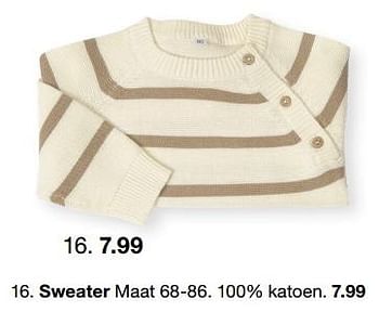 Promoties Sweater - Huismerk - Zeeman  - Geldig van 07/02/2024 tot 30/06/2024 bij Zeeman