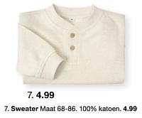 Promoties Sweater - Huismerk - Zeeman  - Geldig van 07/02/2024 tot 30/06/2024 bij Zeeman