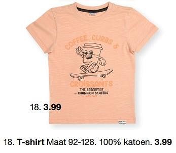 Promotions T-shirt - Produit maison - Zeeman  - Valide de 07/02/2024 à 30/06/2024 chez Zeeman