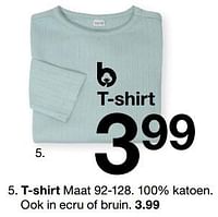 Promoties T-shirt - Huismerk - Zeeman  - Geldig van 07/02/2024 tot 30/06/2024 bij Zeeman