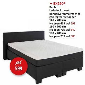 Promoties Bx290 bedbox - Huismerk - Weba - Geldig van 09/02/2024 tot 28/03/2024 bij Weba