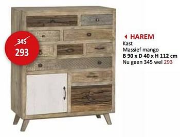 Promoties Harem kast - Huismerk - Weba - Geldig van 09/02/2024 tot 28/03/2024 bij Weba