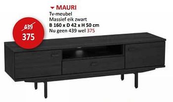 Promotions Mauri tv-meubel - Produit maison - Weba - Valide de 09/02/2024 à 28/03/2024 chez Weba