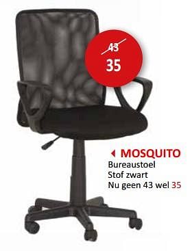 Promoties Mosquito bureaustoel - Huismerk - Weba - Geldig van 09/02/2024 tot 28/03/2024 bij Weba