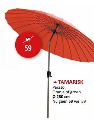 Promotions Tamarisk parasol - Produit maison - Weba - Valide de 09/02/2024 à 28/03/2024 chez Weba