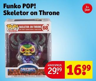 Promoties Funko pop! skeletor on throne - Funko - Geldig van 13/02/2024 tot 26/02/2024 bij Kruidvat