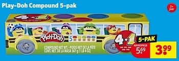 Promoties Play-doh compound - Hasbro - Geldig van 13/02/2024 tot 26/02/2024 bij Kruidvat