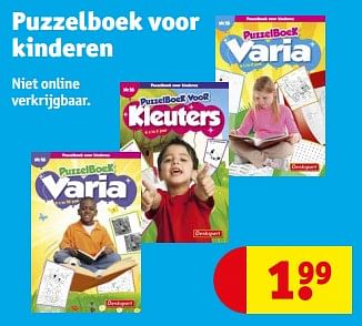 Promoties Puzzelboek voor kinderen - Huismerk - Kruidvat - Geldig van 13/02/2024 tot 26/02/2024 bij Kruidvat