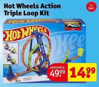 Promoties Hot wheels action triple loop kit - Hot Wheels - Geldig van 13/02/2024 tot 26/02/2024 bij Kruidvat