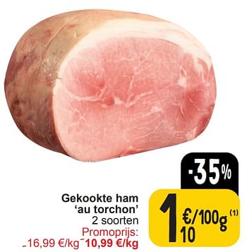 Promoties Gekookte ham au torchon - Huismerk - Cora - Geldig van 13/02/2024 tot 19/02/2024 bij Cora