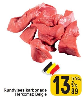Promoties Rundvlees karbonade - Huismerk - Cora - Geldig van 13/02/2024 tot 19/02/2024 bij Cora