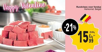 Promoties Rundvlees voor fondue - Huismerk - Cora - Geldig van 13/02/2024 tot 19/02/2024 bij Cora