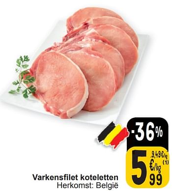 Promoties Varkensfilet koteletten - Huismerk - Cora - Geldig van 13/02/2024 tot 19/02/2024 bij Cora