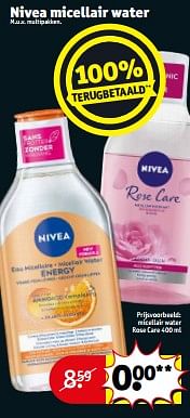 Micellair water rose care-Nivea