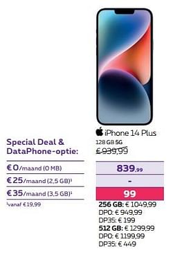 Apple iphone 14 plus 128 gb 5g