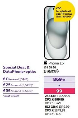 Apple iphone 15 128 gb 5g