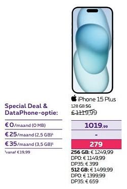 Apple iphone 15 plus 128 gb 5g