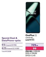 Promoties Oneplus 11 128 gb 5g - OnePlus - Geldig van 01/02/2024 tot 01/05/2024 bij Proximus