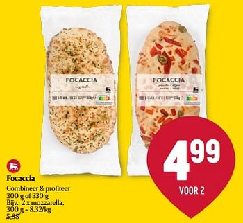 Promoties Focaccia mozzarella - Huismerk - Delhaize - Geldig van 15/02/2024 tot 21/02/2024 bij Delhaize