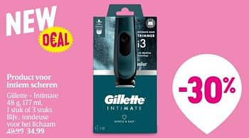 Promoties Gillette - intimate tondeuse voor het lichaam - Gillette - Geldig van 15/02/2024 tot 21/02/2024 bij Delhaize